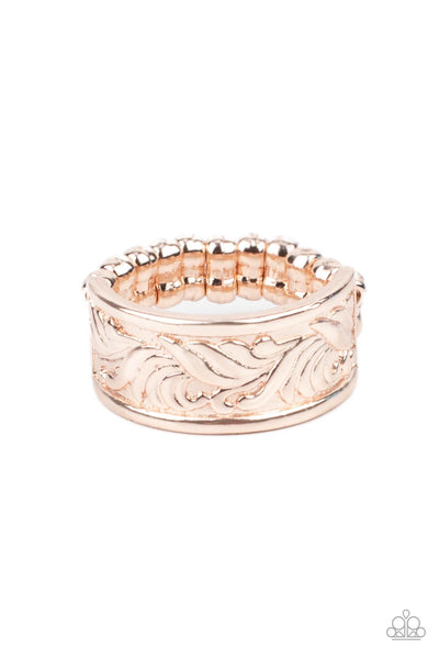 Billowy Bands - rose gold