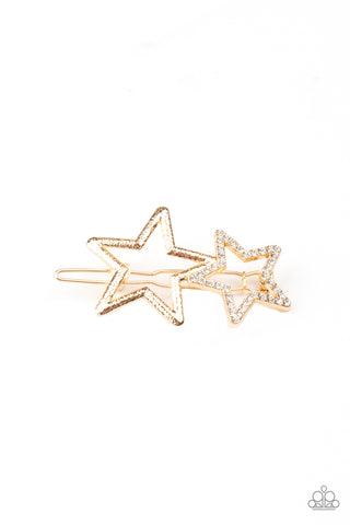 Let's Get this Party STAR-ted (gold - hair clip)