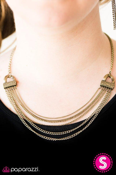 Rise of Rome - brass necklace