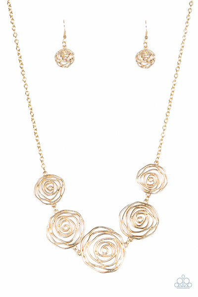 Rosy Rosette 2-piece Set (gold)