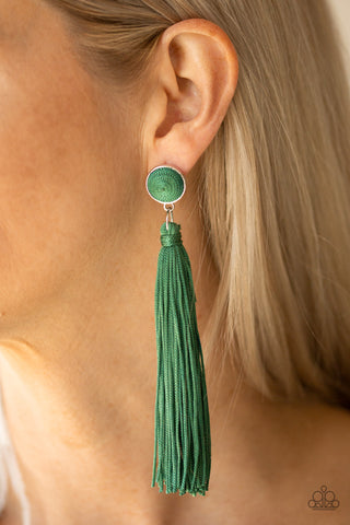 Tightrope Tassel - green