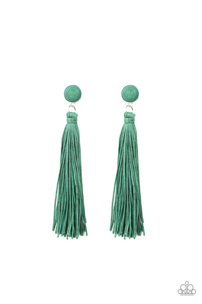 Tightrope Tassel - green